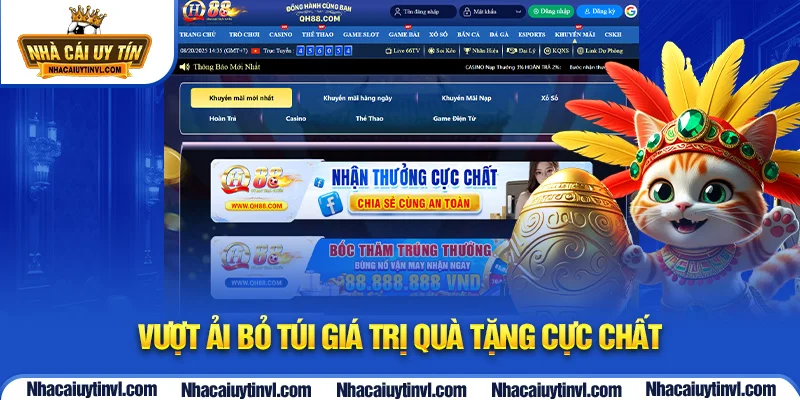 Vượt ải bỏ túi giá trị quà tặng cực chất